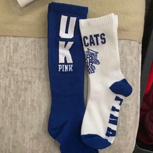 Pink VS socks Kentucky wild cats